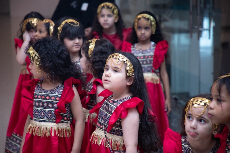 Participation of the Private Education Affairs Office Staff Members with Students  in the Celebration of the 54th National Day