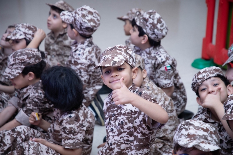 Participation of the Private Education Affairs Office Staff Members with Students  in the Celebration of the 54th National Day