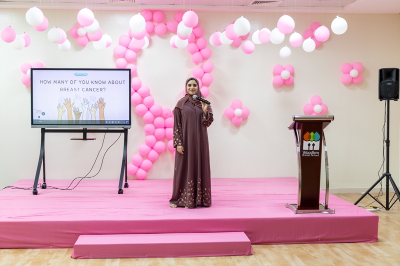 An awareness session on breast cancer and promoting a culture of prevention and early detection for students in private schools
